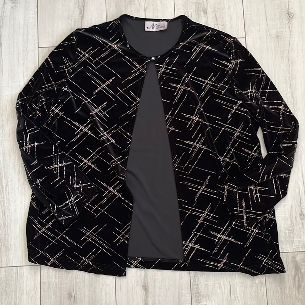 Vintage velvet and sparkly cardigan